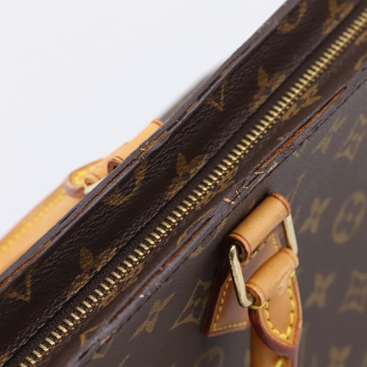 LOUIS VUITTON Monogram Sac Triangle Hand Bag M51360 LV Auth gh2339A
