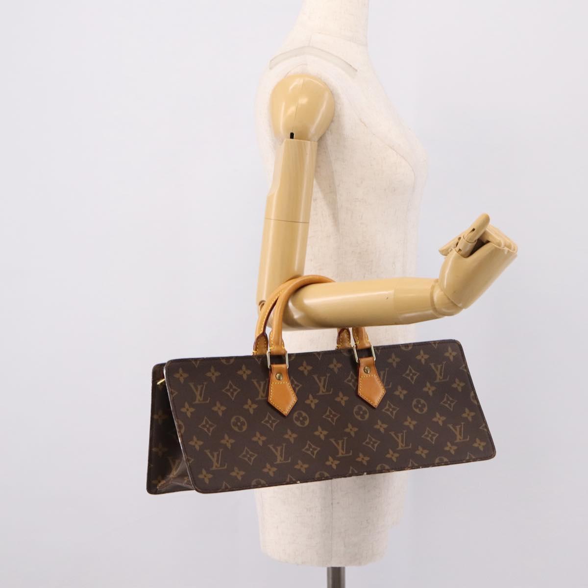 LOUIS VUITTON Monogram Sac Triangle Hand Bag M51360 LV Auth gh2339A
