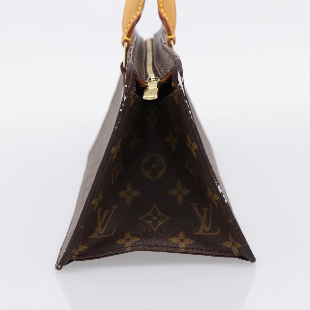 LOUIS VUITTON Monogram Sac Triangle Hand Bag M51360 LV Auth gh2339A