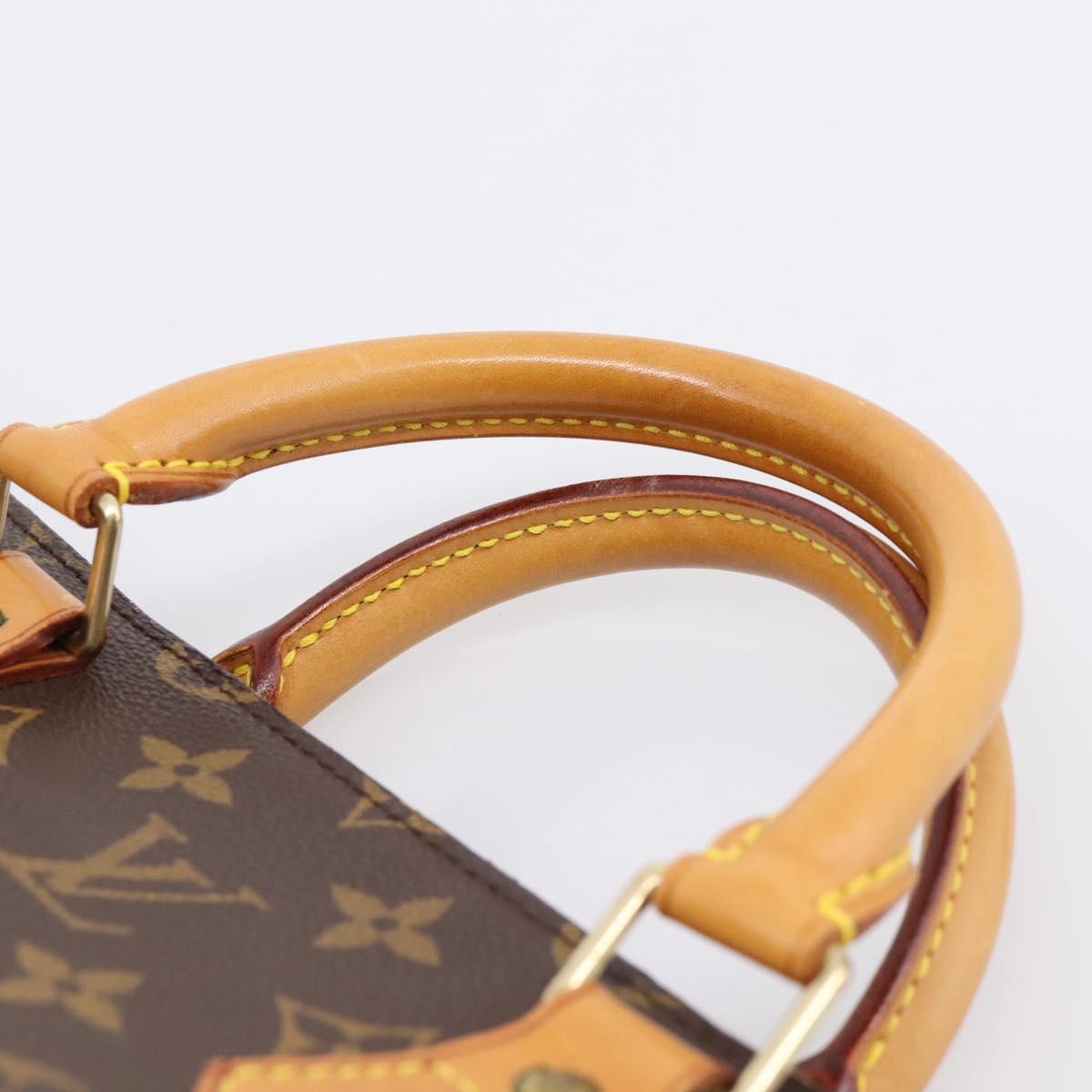 LOUIS VUITTON Monogram Sac Triangle Hand Bag M51360 LV Auth gh2339A