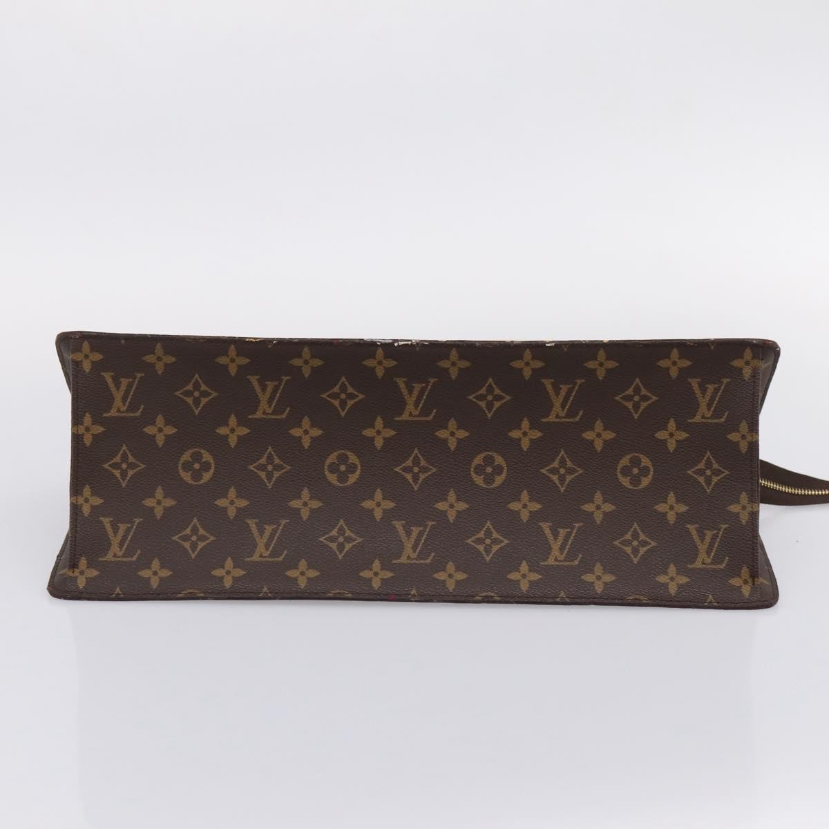 LOUIS VUITTON Monogram Sac Triangle Hand Bag M51360 LV Auth gh2339A