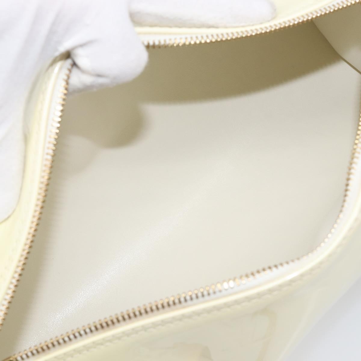 LOUIS VUITTON Monogram Vernis Bedford Hand Bag Perle M91006 LV Auth gh2340V