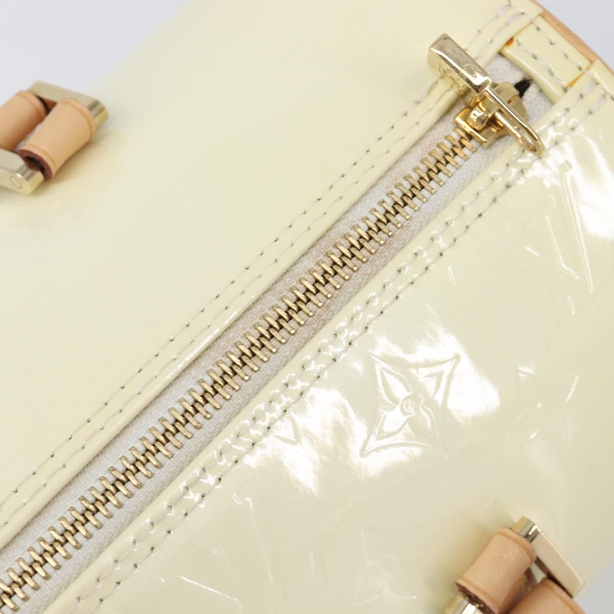 LOUIS VUITTON Monogram Vernis Bedford Hand Bag Perle M91006 LV Auth gh2340V