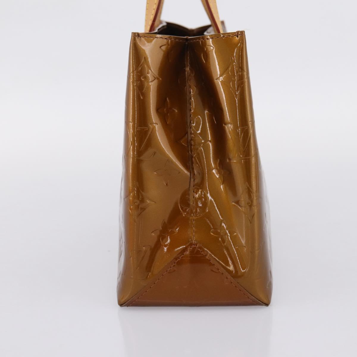 LOUIS VUITTON Monogram Vernis Reade PM Hand Bag Bronze M91146 LV Auth gh2341V