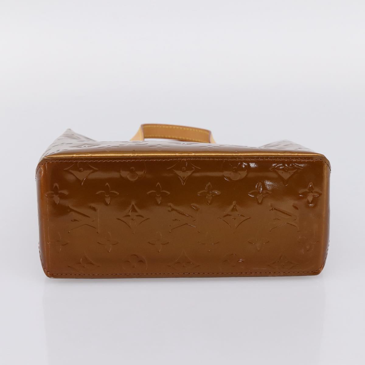 LOUIS VUITTON Monogram Vernis Reade PM Hand Bag Bronze M91146 LV Auth gh2341V