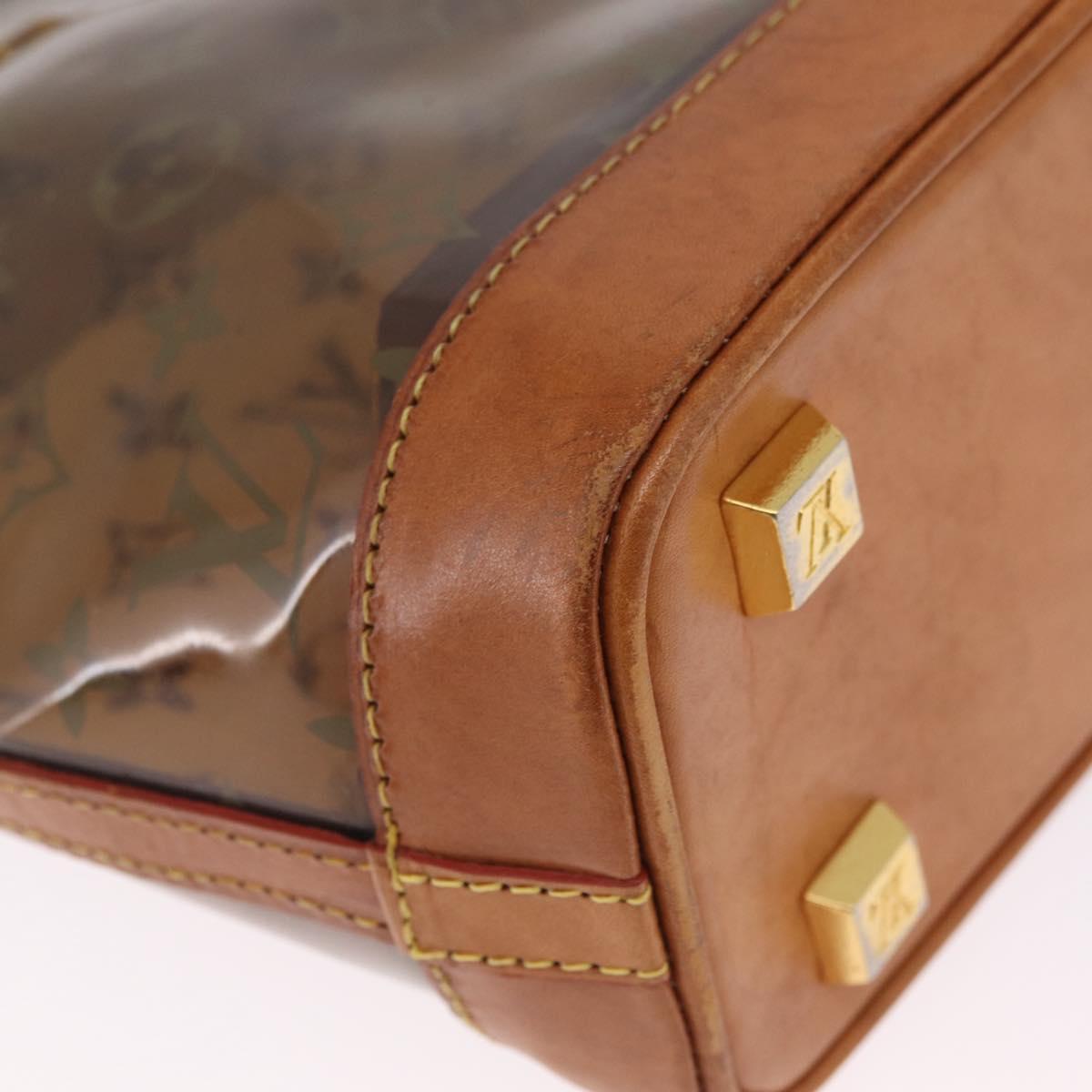 LOUIS VUITTON Monogram Vinyl Cabas Amble PM Tote Bag Brown M92502 LV Auth gh2349