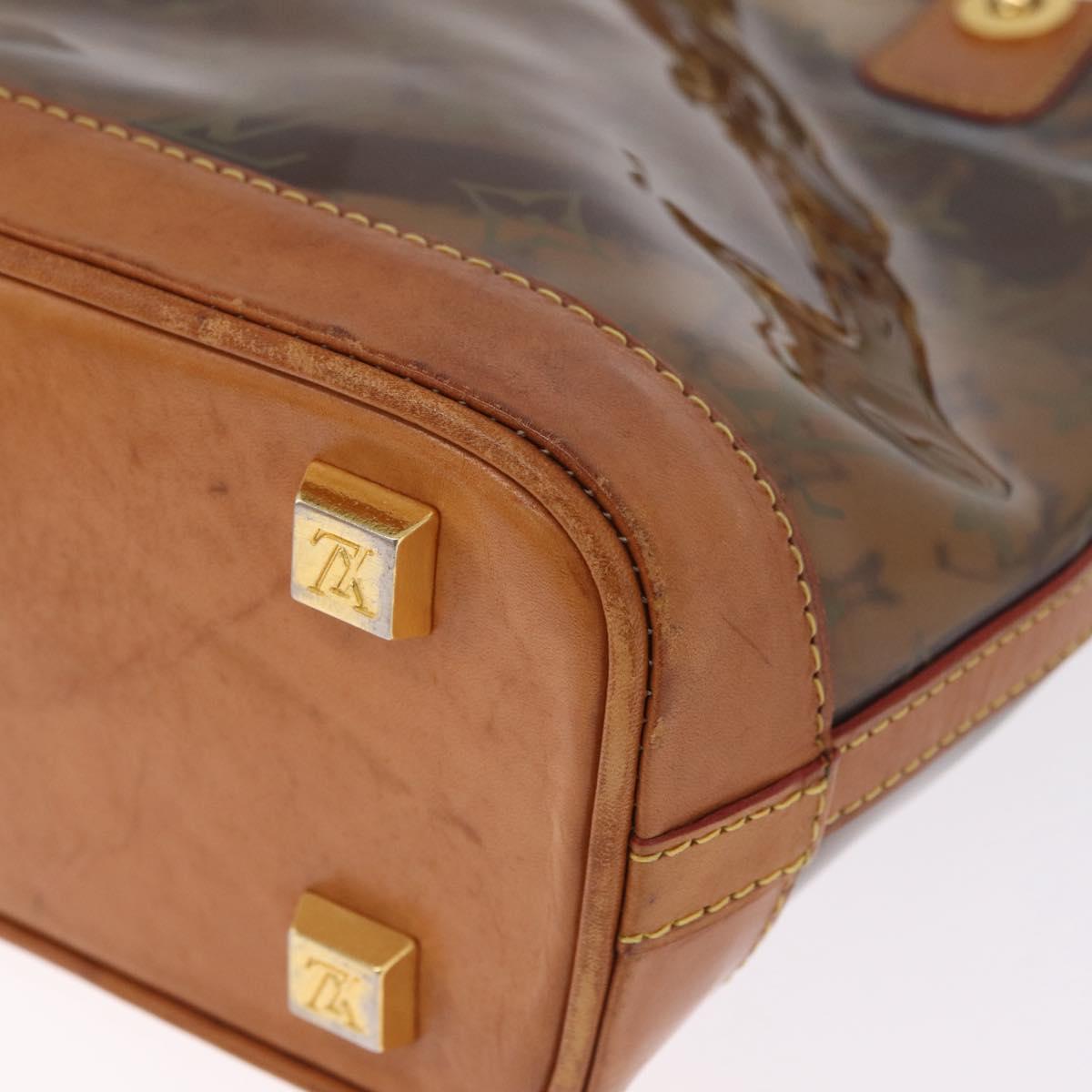 LOUIS VUITTON Monogram Vinyl Cabas Amble PM Tote Bag Brown M92502 LV Auth gh2349