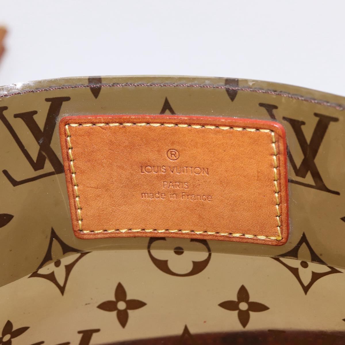 LOUIS VUITTON Monogram Vinyl Cabas Amble PM Tote Bag Brown M92502 LV Auth gh2349