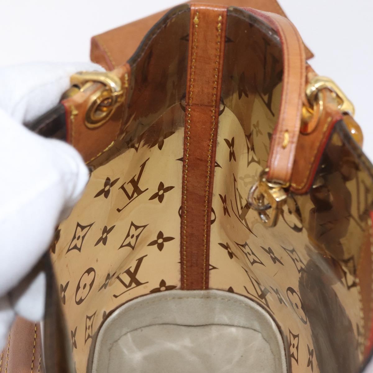 LOUIS VUITTON Monogram Vinyl Cabas Amble PM Tote Bag Brown M92502 LV Auth gh2349