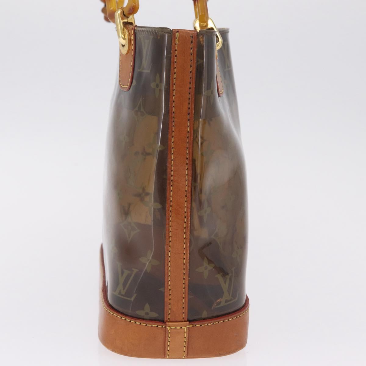 LOUIS VUITTON Monogram Vinyl Cabas Amble PM Tote Bag Brown M92502 LV Auth gh2349