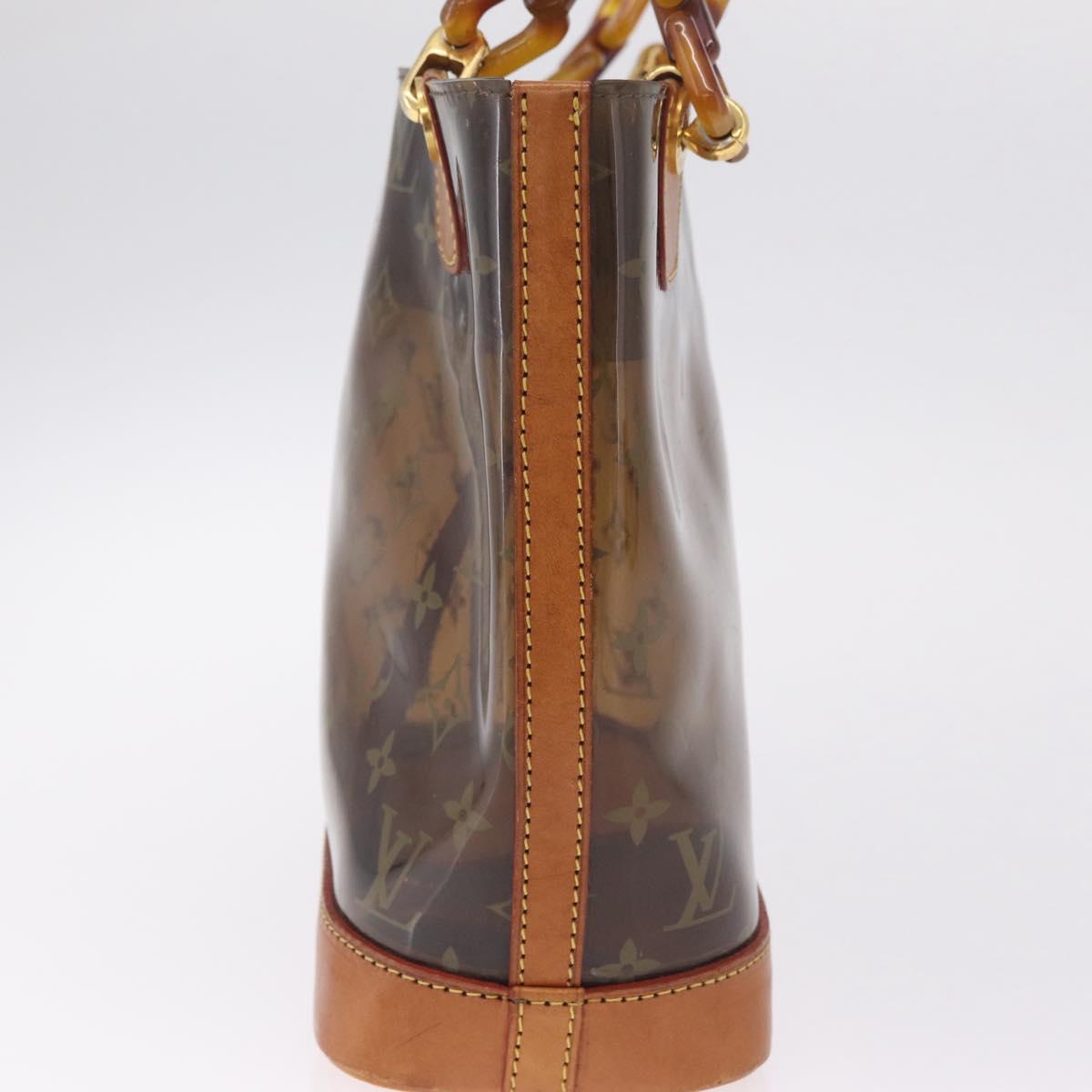 LOUIS VUITTON Monogram Vinyl Cabas Amble PM Tote Bag Brown M92502 LV Auth gh2349