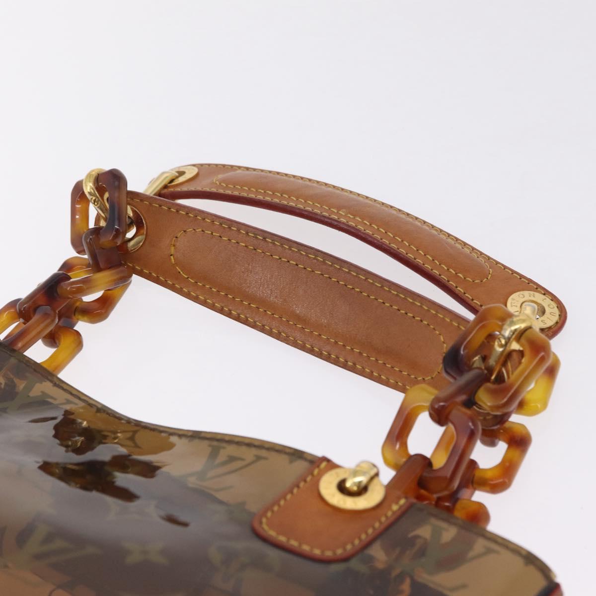 LOUIS VUITTON Monogram Vinyl Cabas Amble PM Tote Bag Brown M92502 LV Auth gh2349