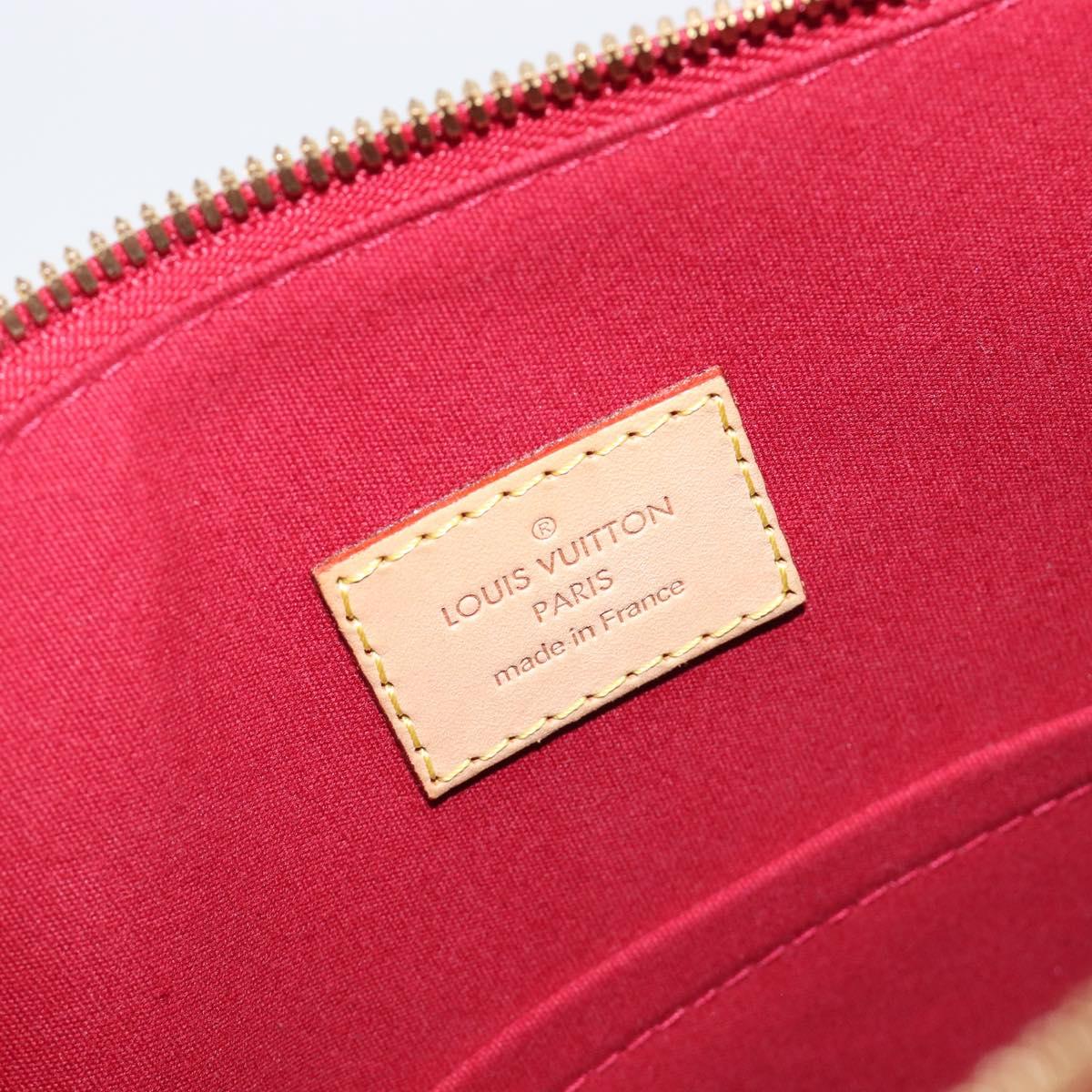 LOUIS VUITTON Monogram Vernis Alma GM Bag Rouge Grunadine M91692 LV Auth gh2354V