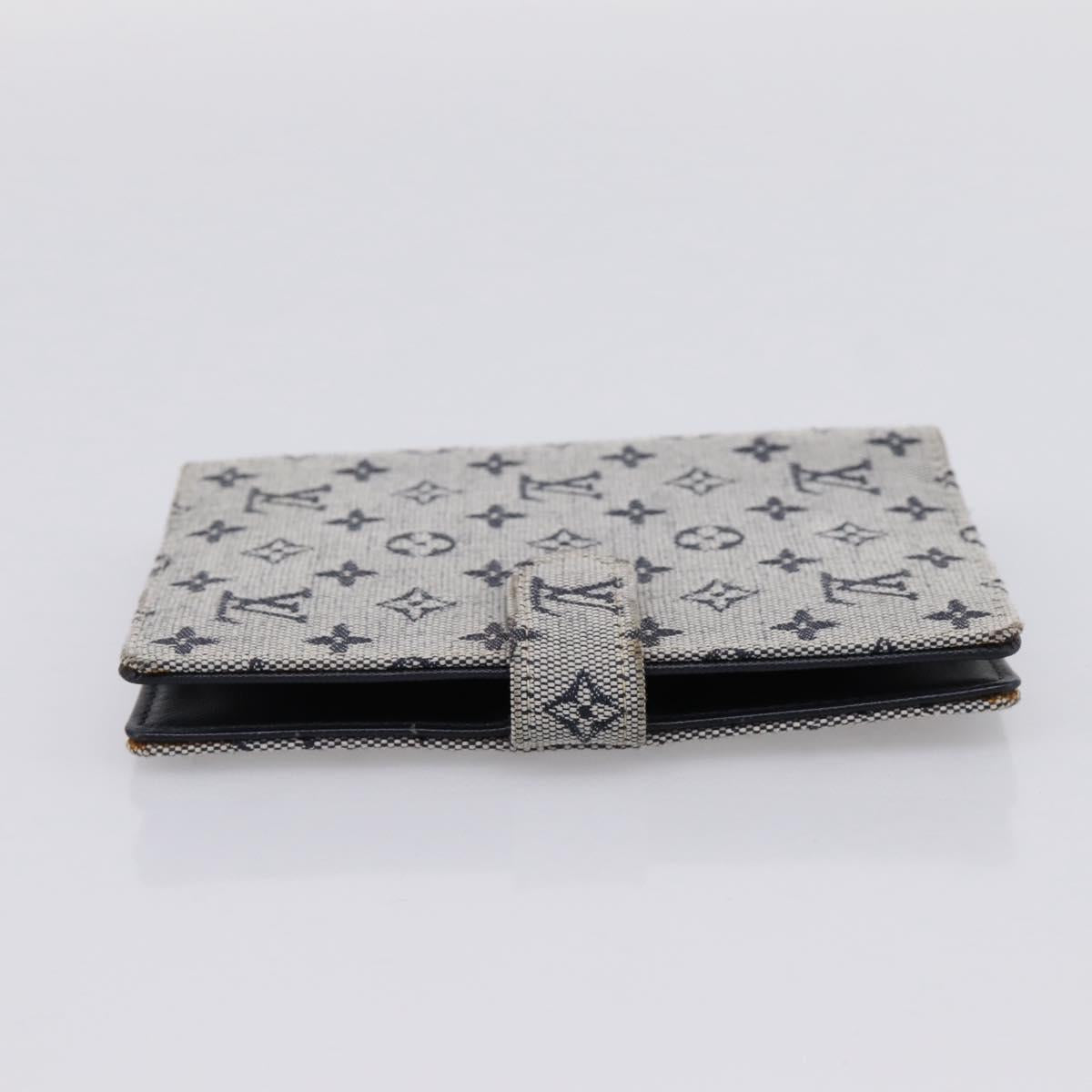 LOUIS VUITTON Monogram Mini Agenda PM Day Planner Cover Blue R20910 Auth gh2363