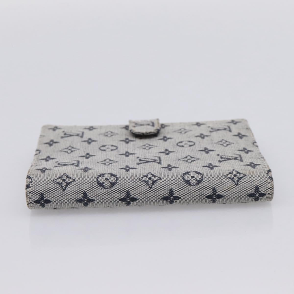 LOUIS VUITTON Monogram Mini Agenda PM Day Planner Cover Blue R20910 Auth gh2363