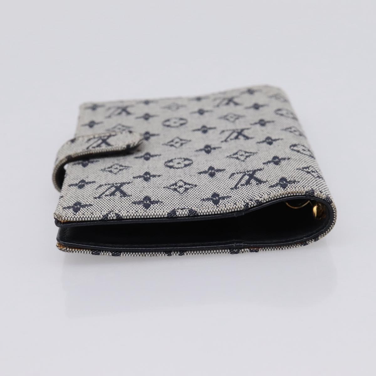 LOUIS VUITTON Monogram Mini Agenda PM Day Planner Cover Blue R20910 Auth gh2363