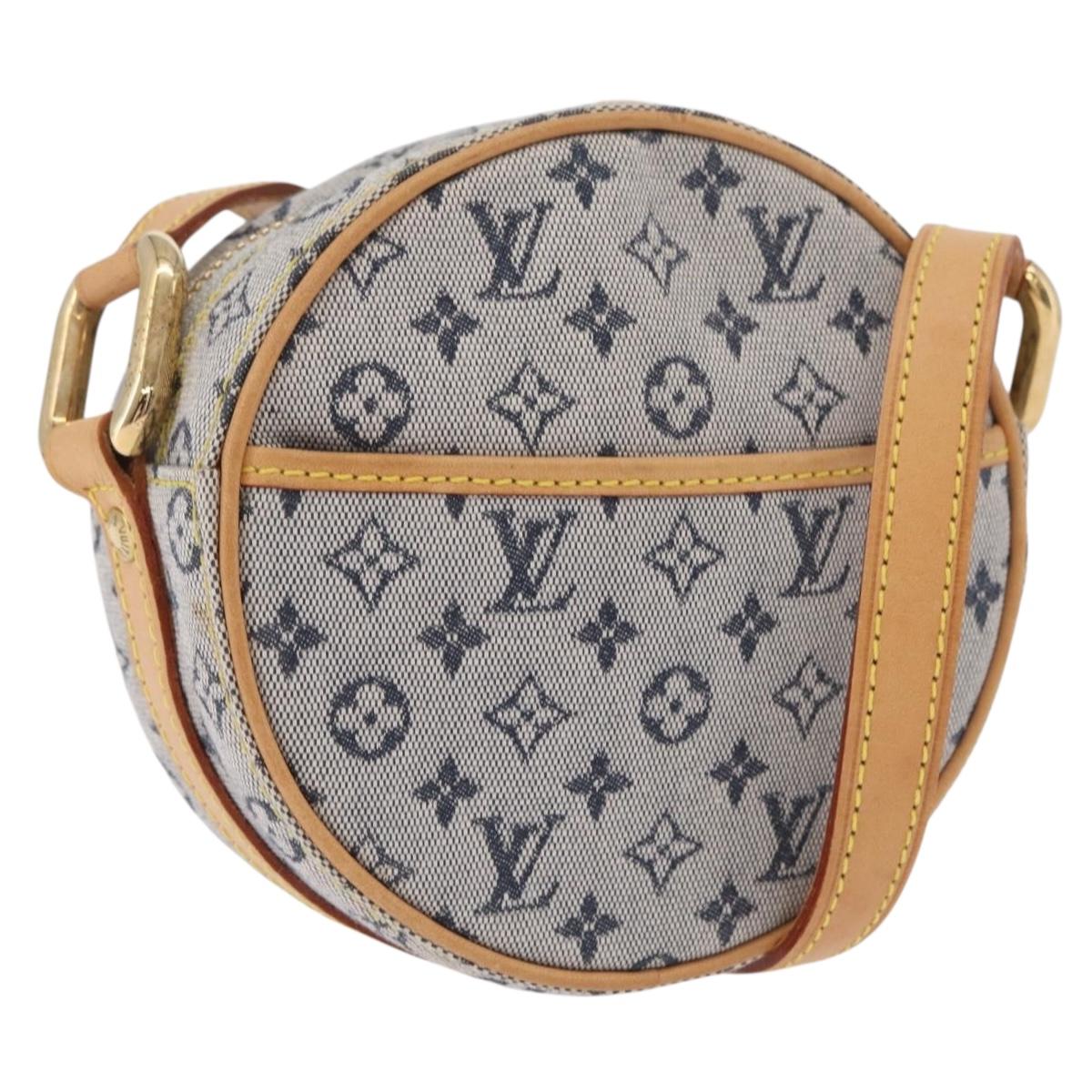 LOUIS VUITTON Monogram Mini Jeanne PM Shoulder Bag Blue M92001 LV Auth gh2364V