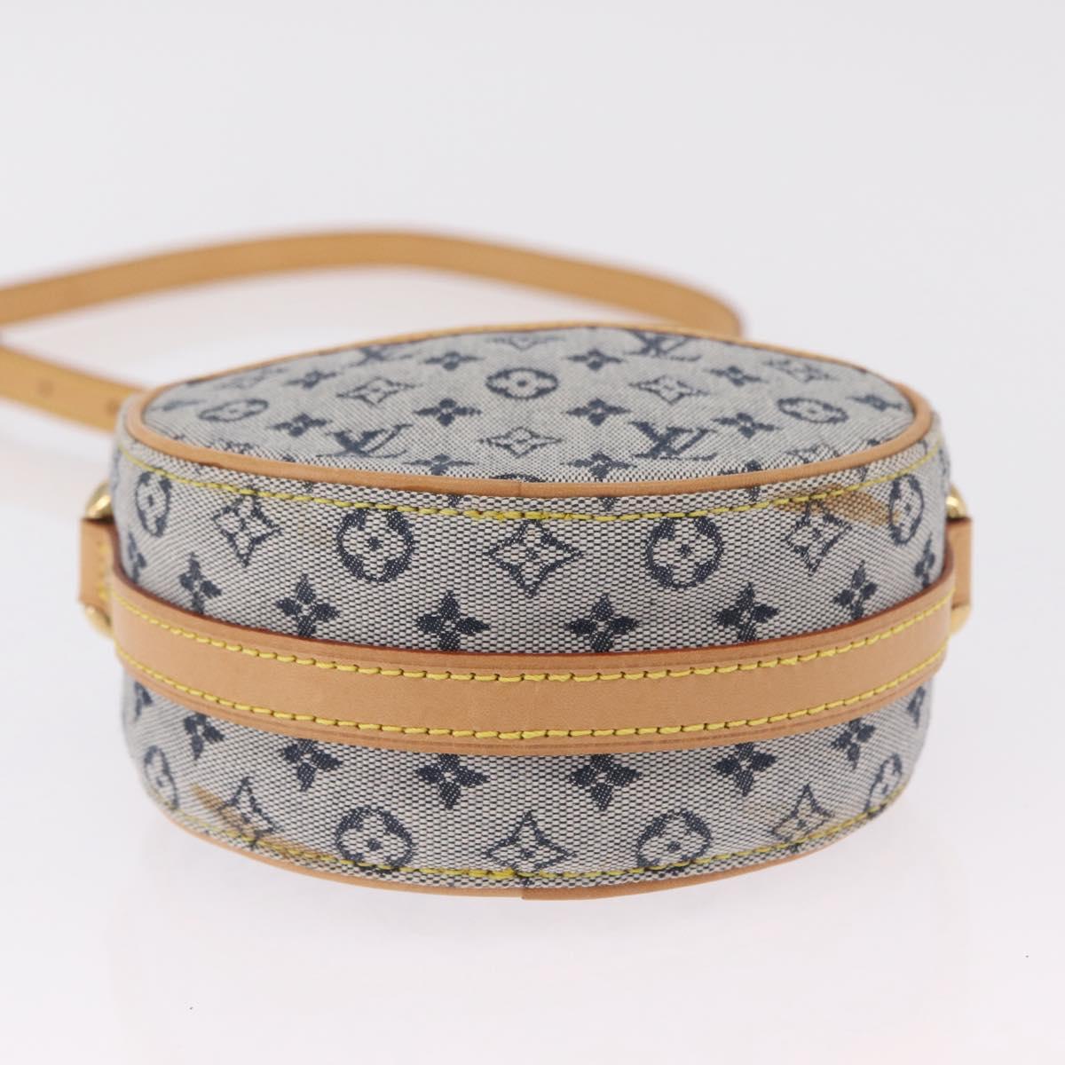 LOUIS VUITTON Monogram Mini Jeanne PM Shoulder Bag Blue M92001 LV Auth gh2364V