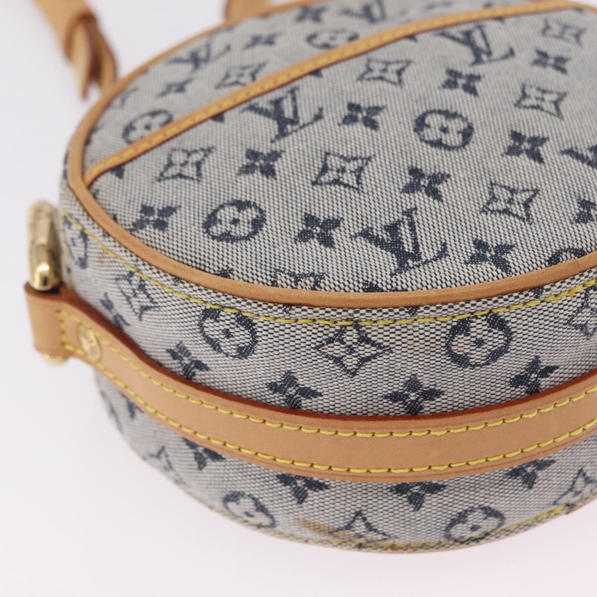 LOUIS VUITTON Monogram Mini Jeanne PM Shoulder Bag Blue M92001 LV Auth gh2364V
