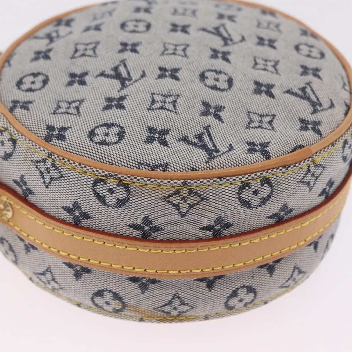 LOUIS VUITTON Monogram Mini Jeanne PM Shoulder Bag Blue M92001 LV Auth gh2364V