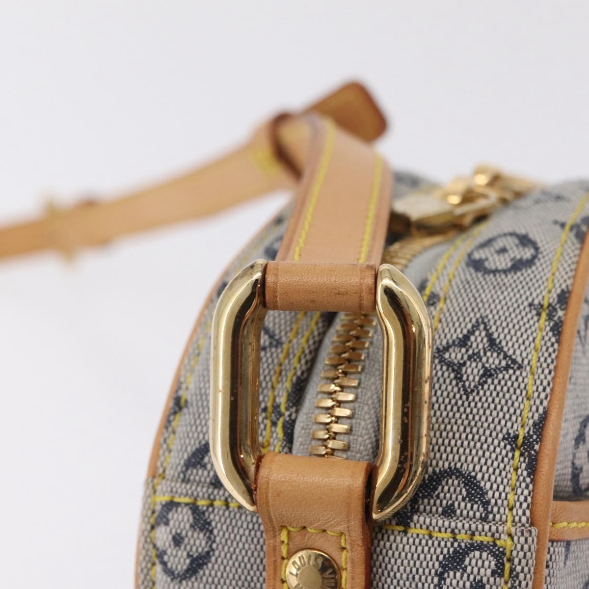 LOUIS VUITTON Monogram Mini Jeanne PM Shoulder Bag Blue M92001 LV Auth gh2364V