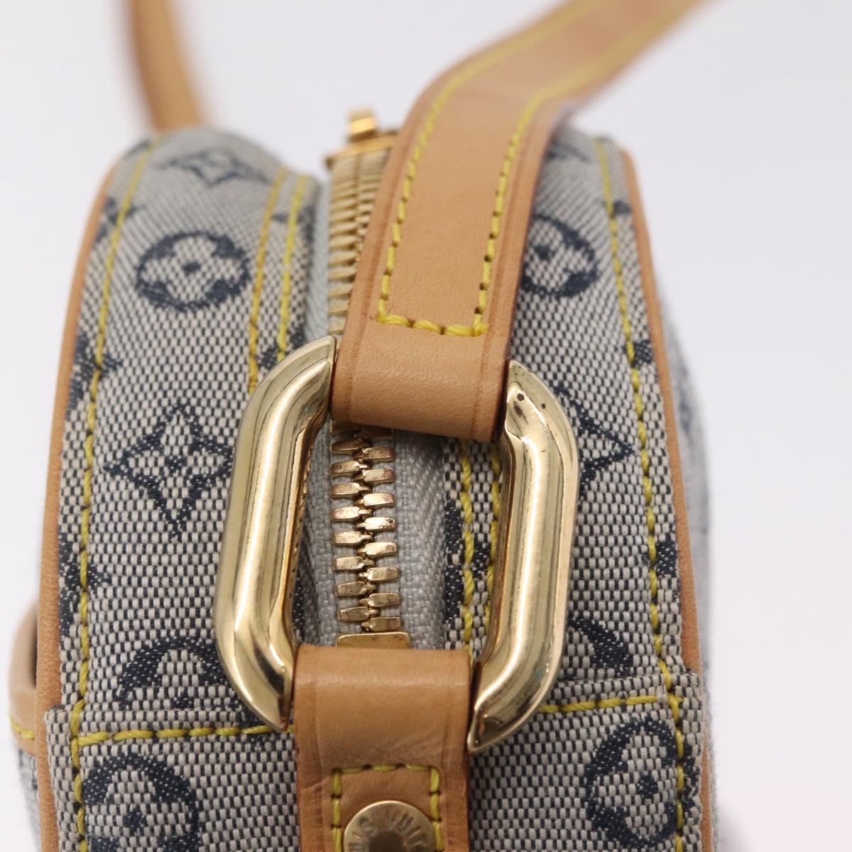 LOUIS VUITTON Monogram Mini Jeanne PM Shoulder Bag Blue M92001 LV Auth gh2364V