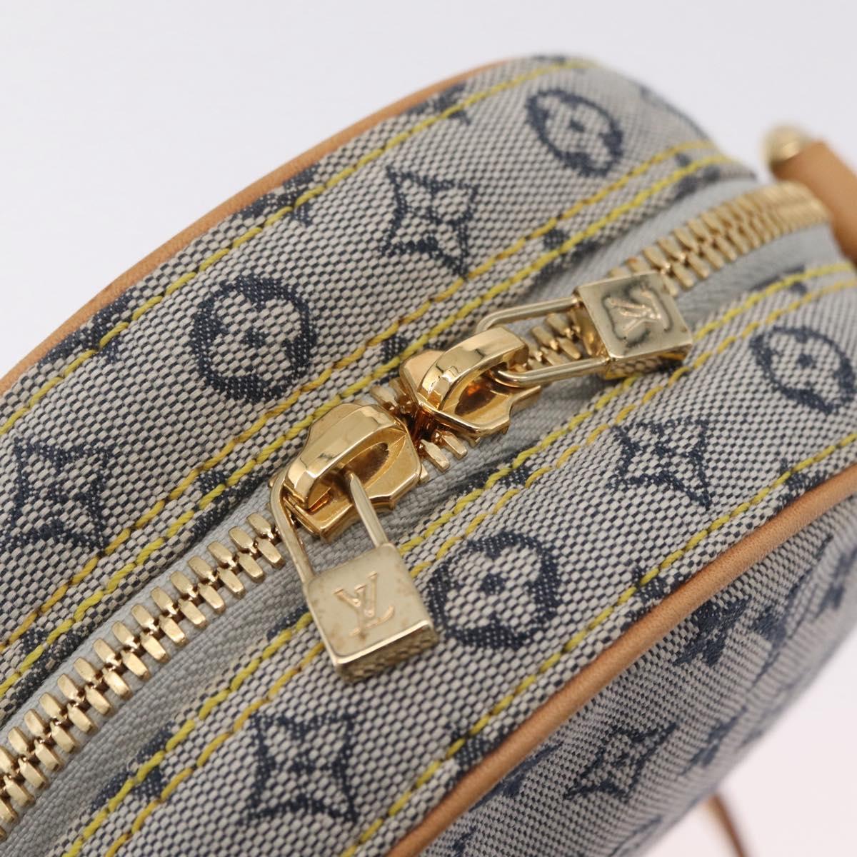 LOUIS VUITTON Monogram Mini Jeanne PM Shoulder Bag Blue M92001 LV Auth gh2364V