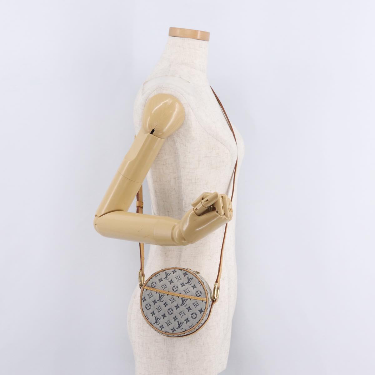 LOUIS VUITTON Monogram Mini Jeanne PM Shoulder Bag Blue M92001 LV Auth gh2364V