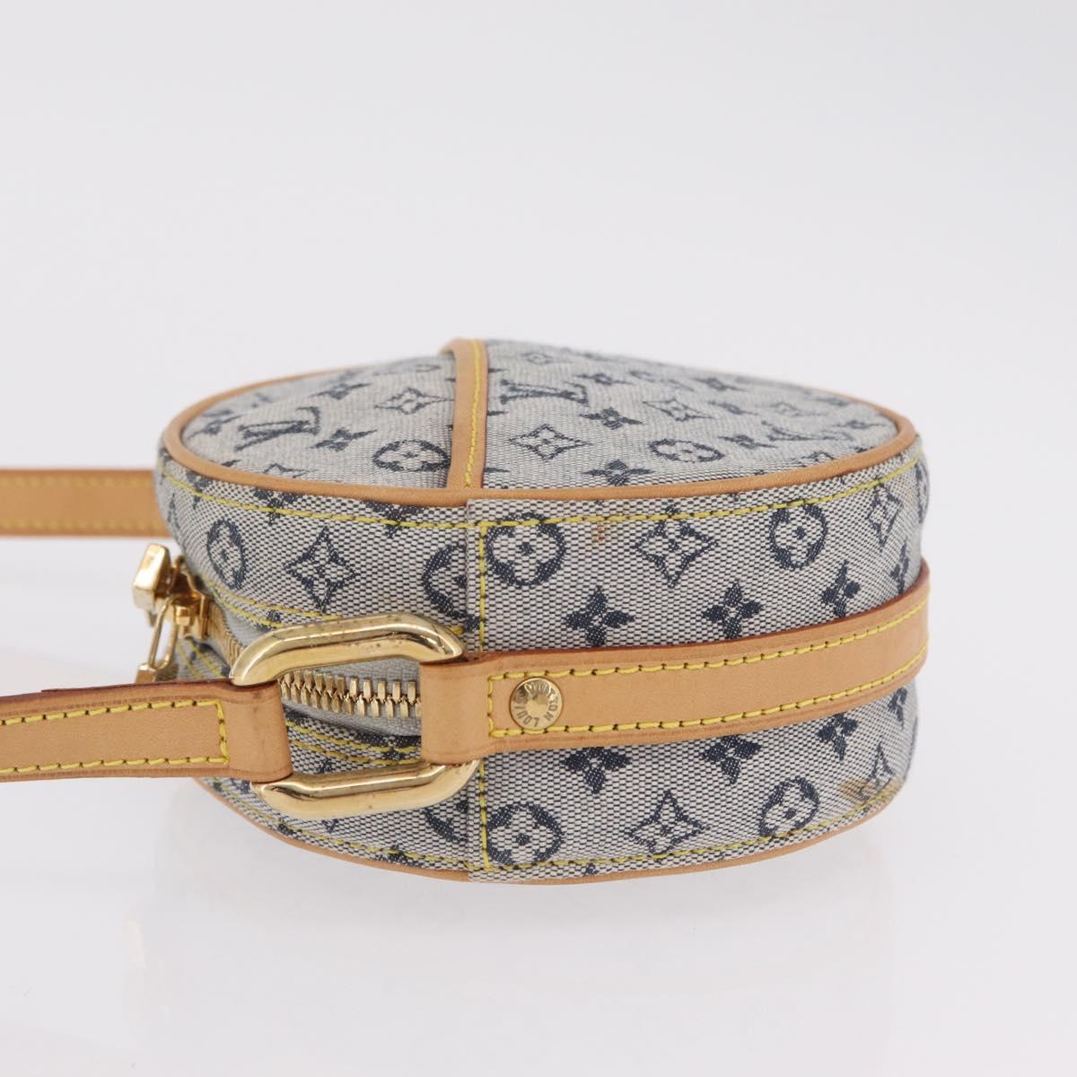 LOUIS VUITTON Monogram Mini Jeanne PM Shoulder Bag Blue M92001 LV Auth gh2364V