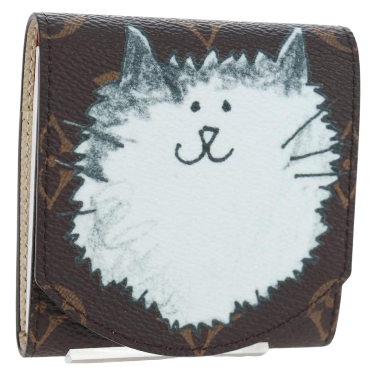 LOUIS VUITTON Catgram Grace Scoddington Notepad Pouch GI1392 LV Auth gh2365SAM