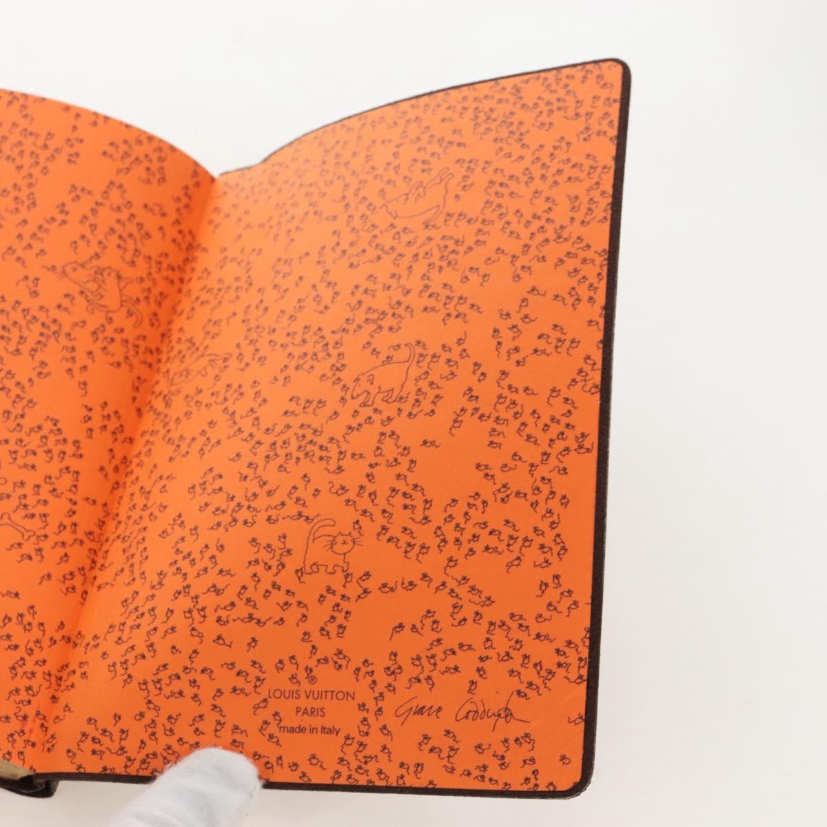 LOUIS VUITTON Catgram Notebook Kai Eclamance GI0358 LV Auth gh2372