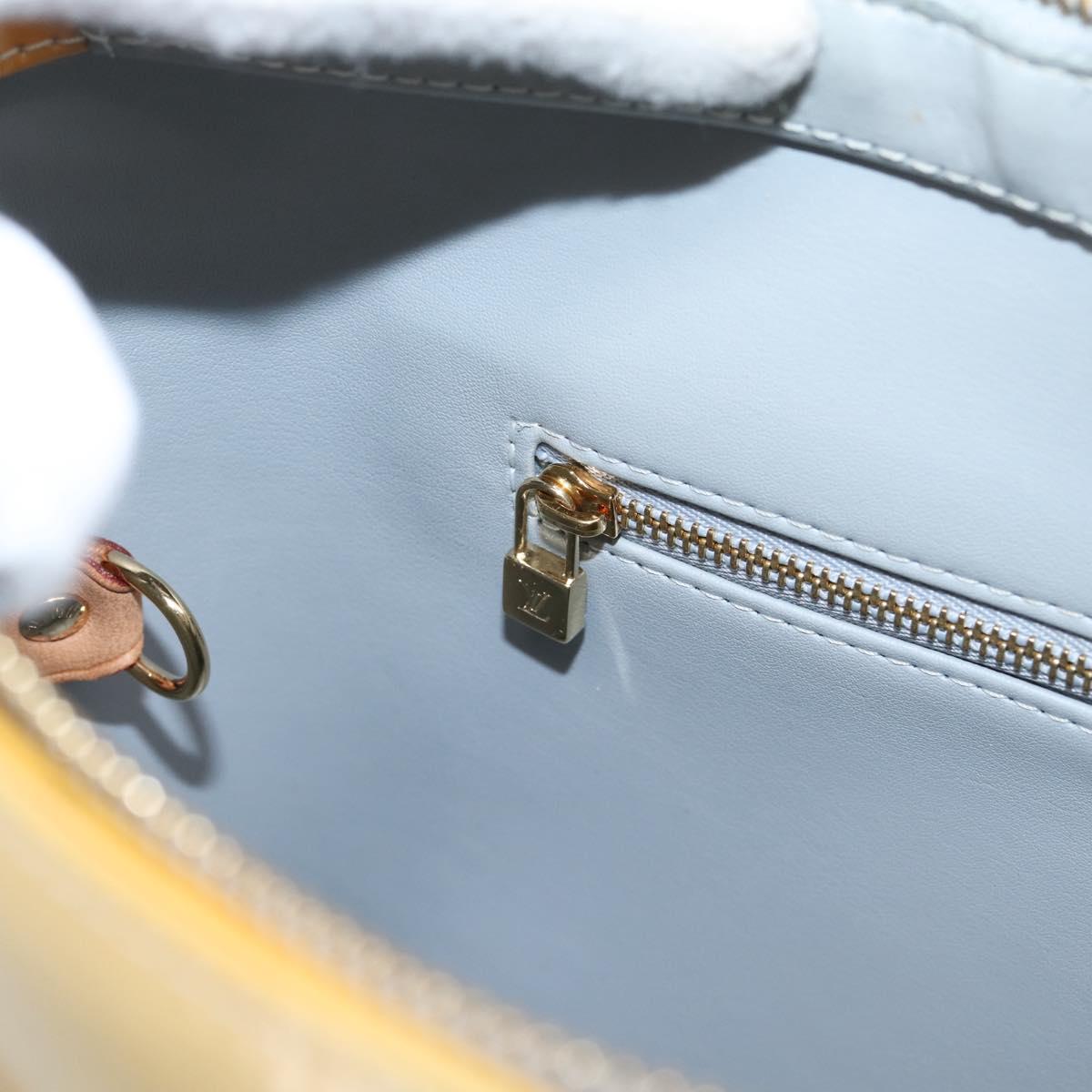 LOUIS VUITTON Monogram Vernis Houston Hand Bag Gris M91053 LV Auth gh2377