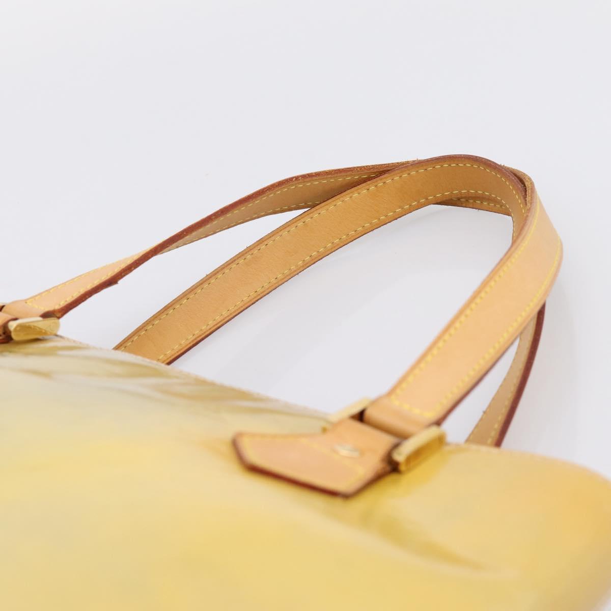 LOUIS VUITTON Monogram Vernis Houston Hand Bag Gris M91053 LV Auth gh2377