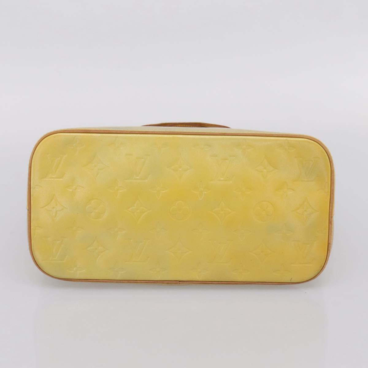 LOUIS VUITTON Monogram Vernis Houston Hand Bag Gris M91053 LV Auth gh2377