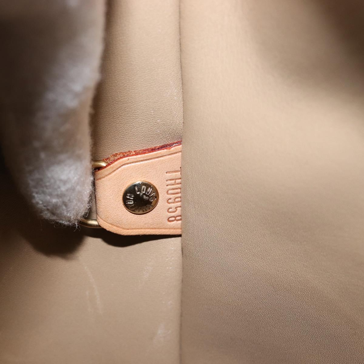 LOUIS VUITTON Monogram Vernis Houston Hand Bag Beige M91004 LV Auth gh2378