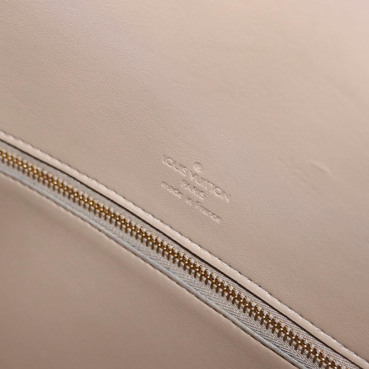 LOUIS VUITTON Monogram Vernis Mercer Boston Bag Beige M91000 LV Auth gh2380