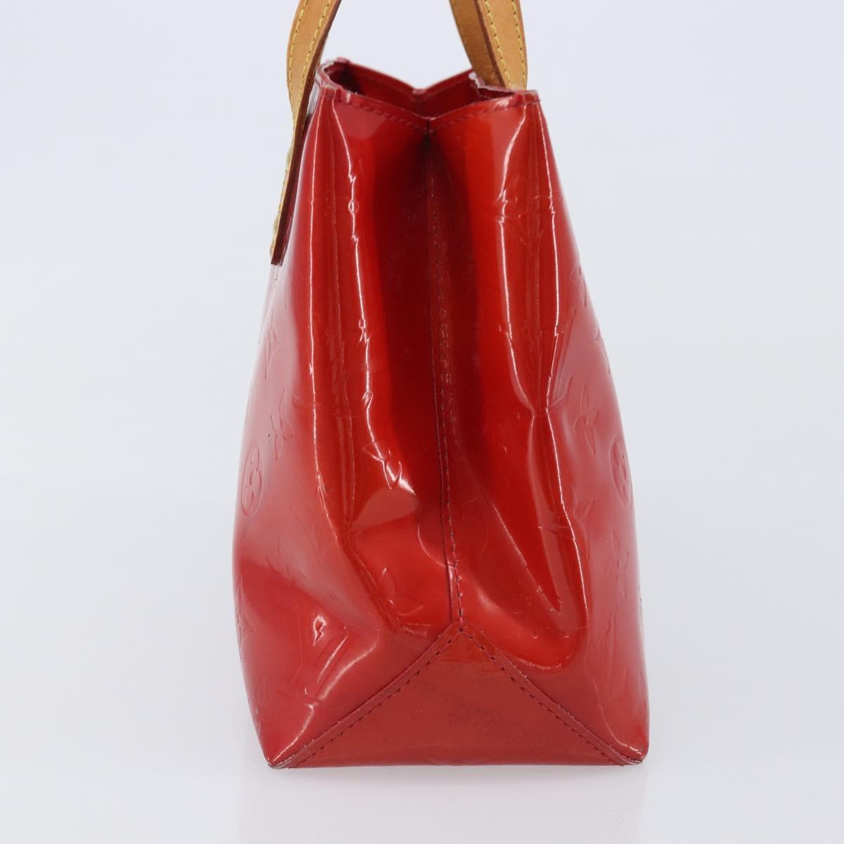 LOUIS VUITTON Monogram Vernis Reade PM Hand Bag Rouge M91088 LV Auth gh2388