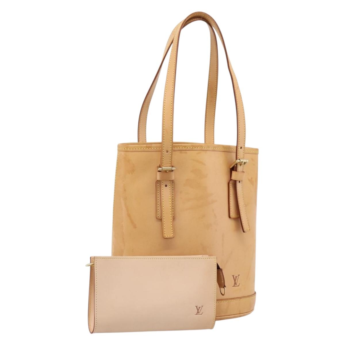 LOUIS VUITTON Nomad Bucket PM Shoulder Bag Beige M85001 LV Auth gh2389V