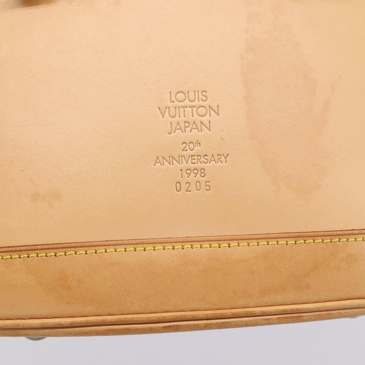LOUIS VUITTON Nomad Bucket PM Shoulder Bag Beige M85001 LV Auth gh2389V