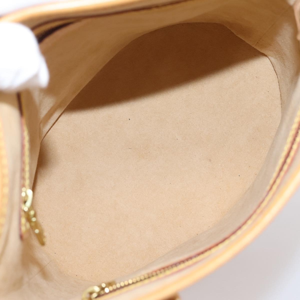LOUIS VUITTON Nomad Bucket PM Shoulder Bag Beige M85001 LV Auth gh2389V