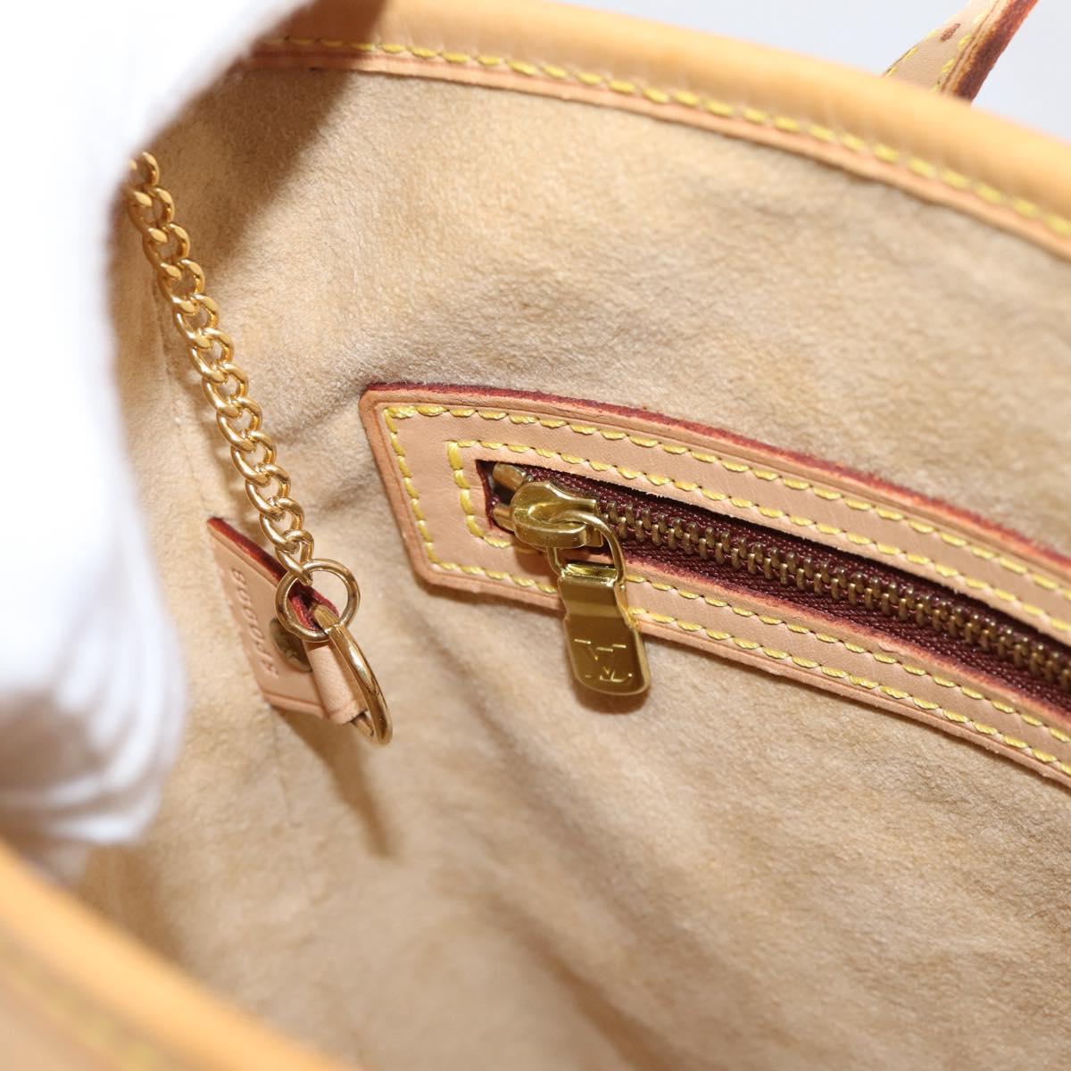 LOUIS VUITTON Nomad Bucket PM Shoulder Bag Beige M85001 LV Auth gh2389V