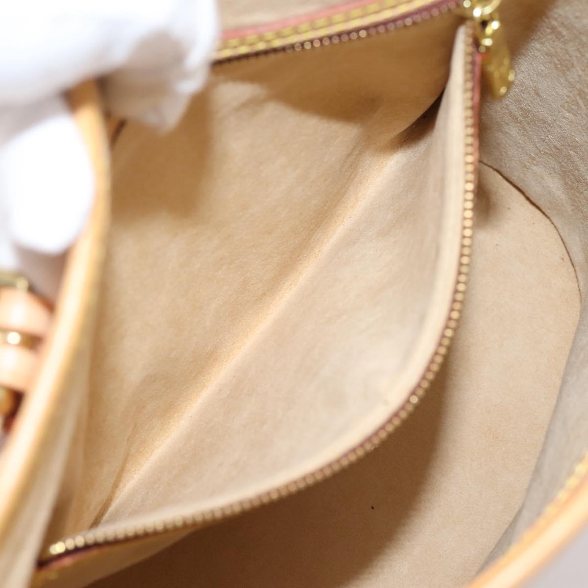 LOUIS VUITTON Nomad Bucket PM Shoulder Bag Beige M85001 LV Auth gh2389V