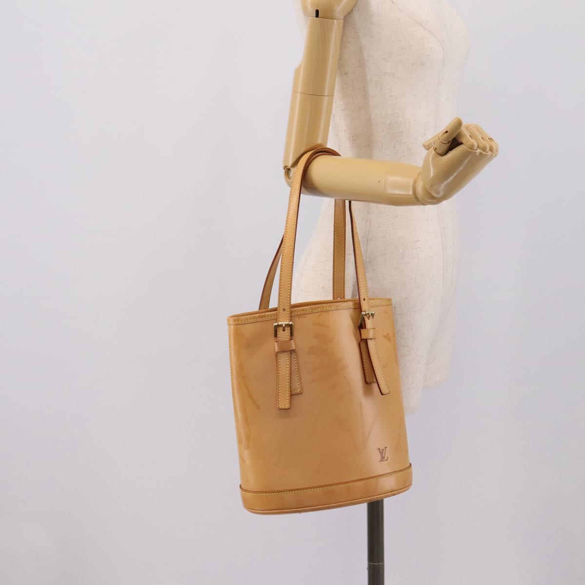 LOUIS VUITTON Nomad Bucket PM Shoulder Bag Beige M85001 LV Auth gh2389V
