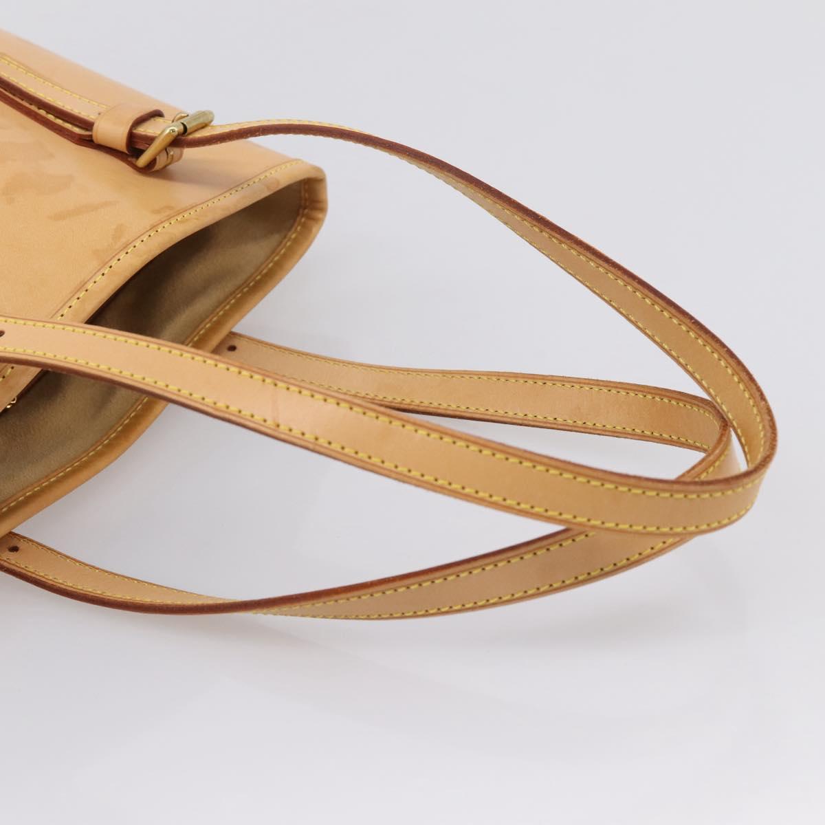 LOUIS VUITTON Nomad Bucket PM Shoulder Bag Beige M85001 LV Auth gh2389V