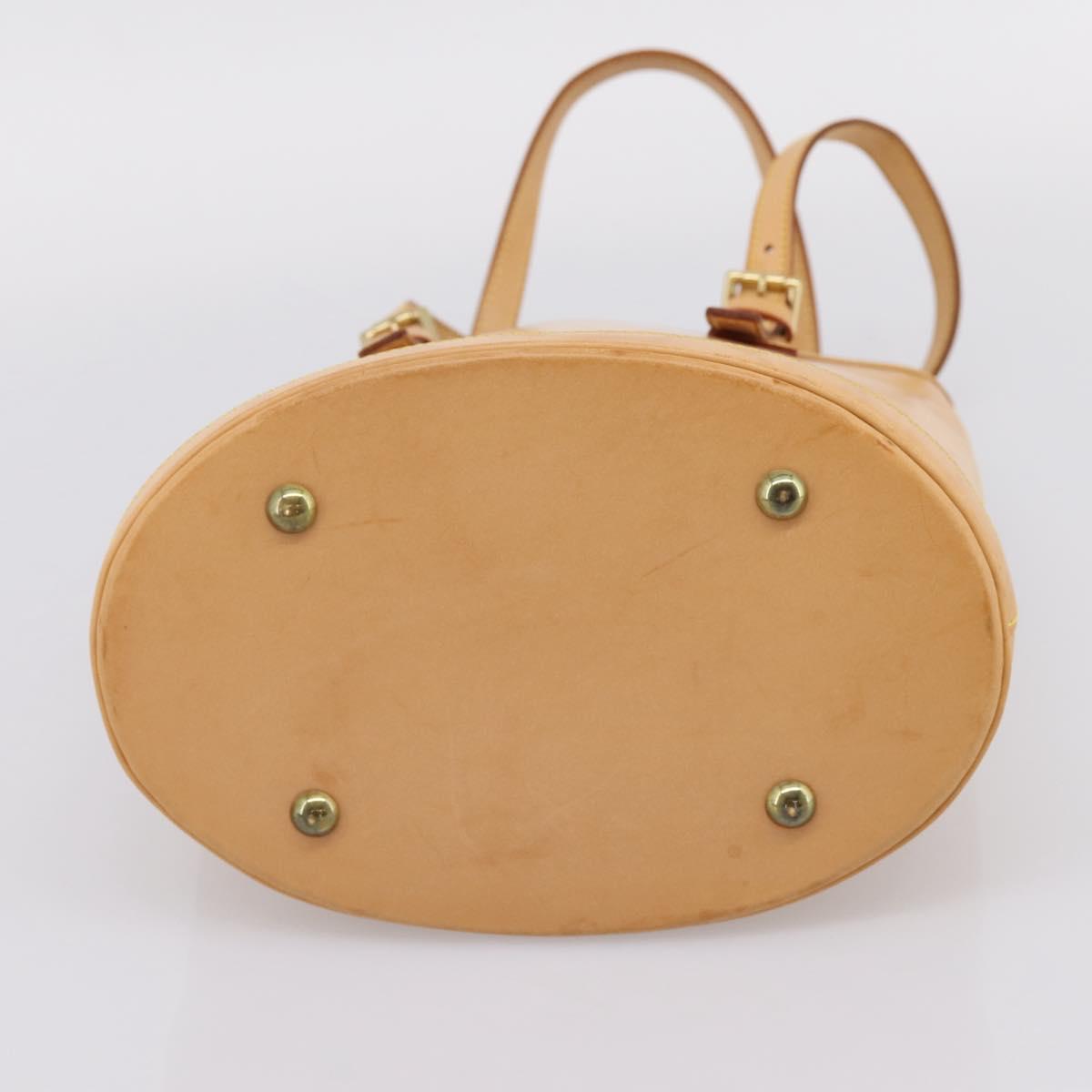 LOUIS VUITTON Nomad Bucket PM Shoulder Bag Beige M85001 LV Auth gh2389V