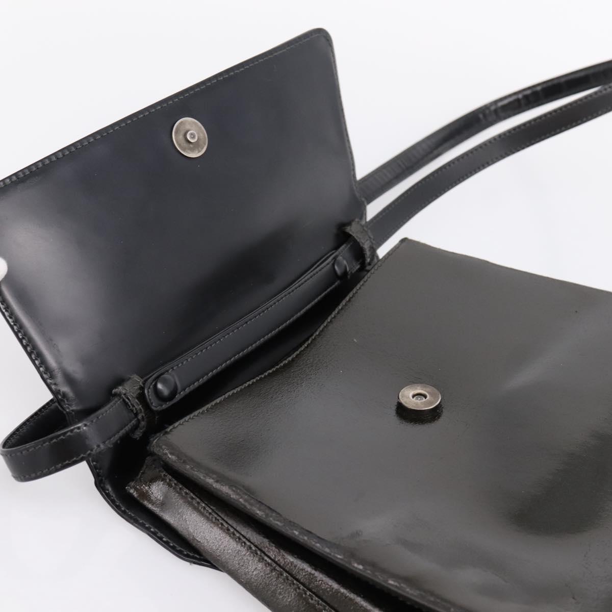 LOEWE Velazquez Hand Bag Leather 2way Green Silver Auth gh2401