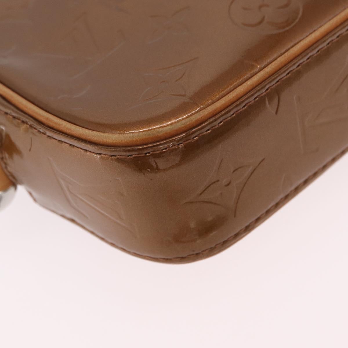 LOUIS VUITTON Monogram Vernis Christy MM Shoulder Bag Bronze M91109 Auth gh2403