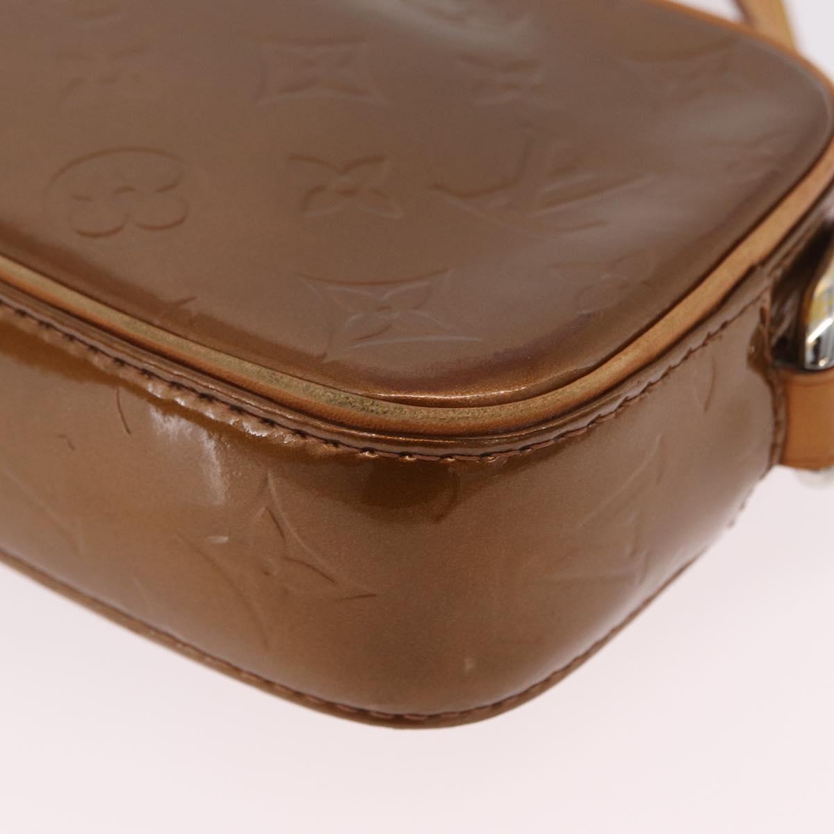 LOUIS VUITTON Monogram Vernis Christy MM Shoulder Bag Bronze M91109 Auth gh2403