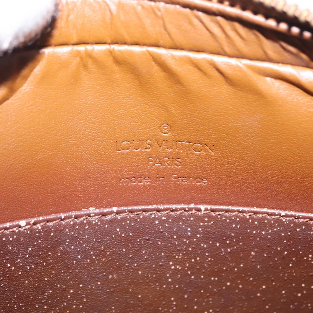 LOUIS VUITTON Monogram Vernis Christy MM Shoulder Bag Bronze M91109 Auth gh2403