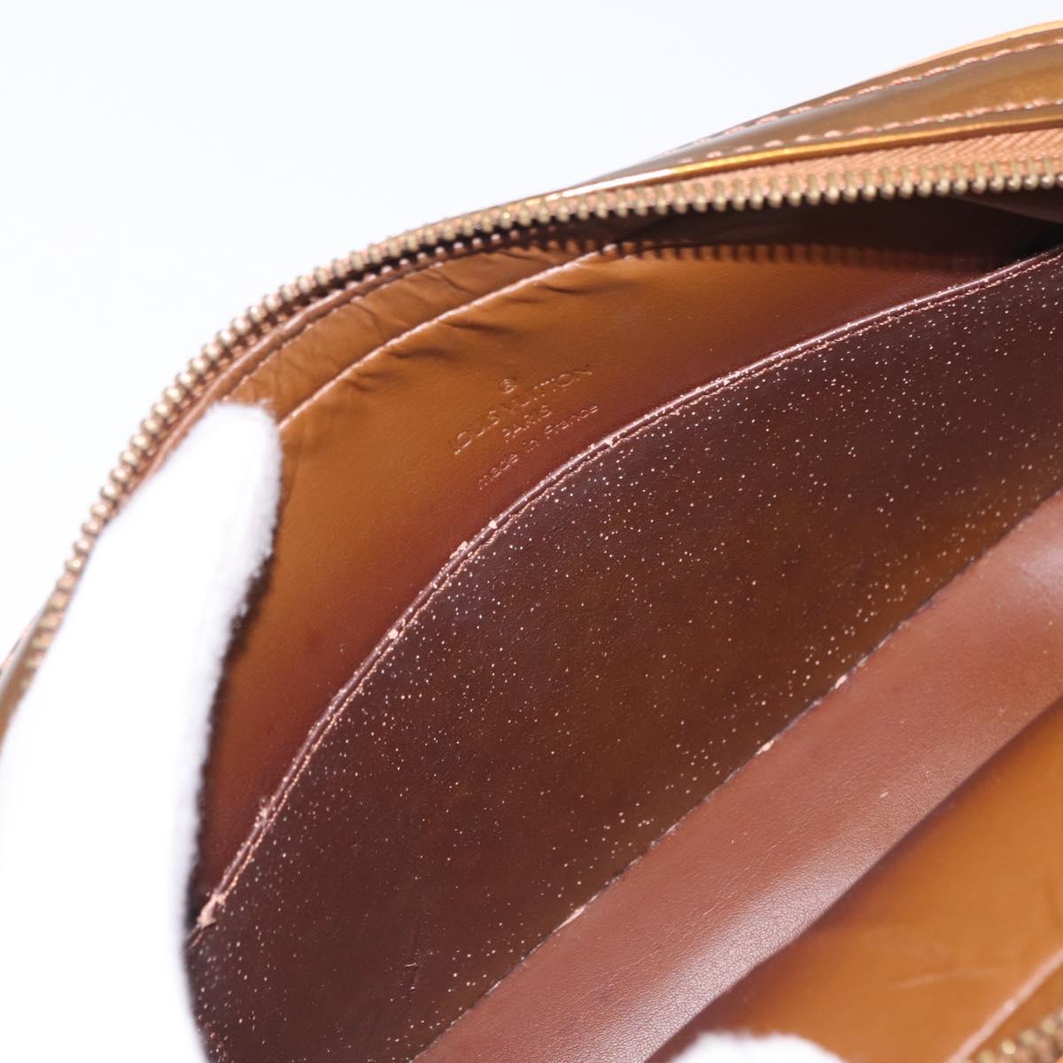 LOUIS VUITTON Monogram Vernis Christy MM Shoulder Bag Bronze M91109 Auth gh2403
